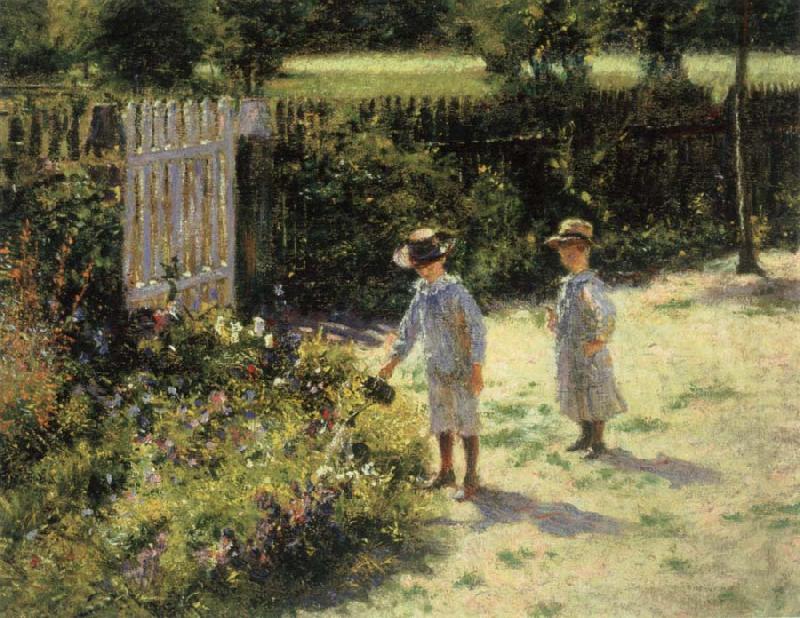 Wladyslaw Podkowinski Children in the Garden Germany oil painting art